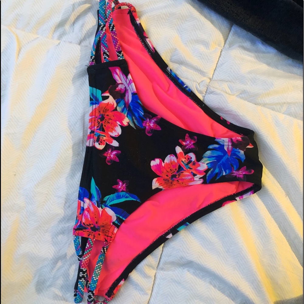 Floral Bathing Suit Bottoms
